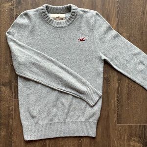 Grey Hollister Knit Sweater